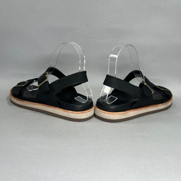 Merrell Juno Sandals Women's Size 8 Black Leather Buckle Slingback Flip Flops - Picture 6 of 12